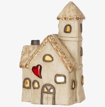 Keramikhus LED Cedar City 4Living Lampor Taklampor Golvlampor Bordslampor LED-lampor Ledlampor Fönsterlampor Ljusslingor för dekoration Övrig