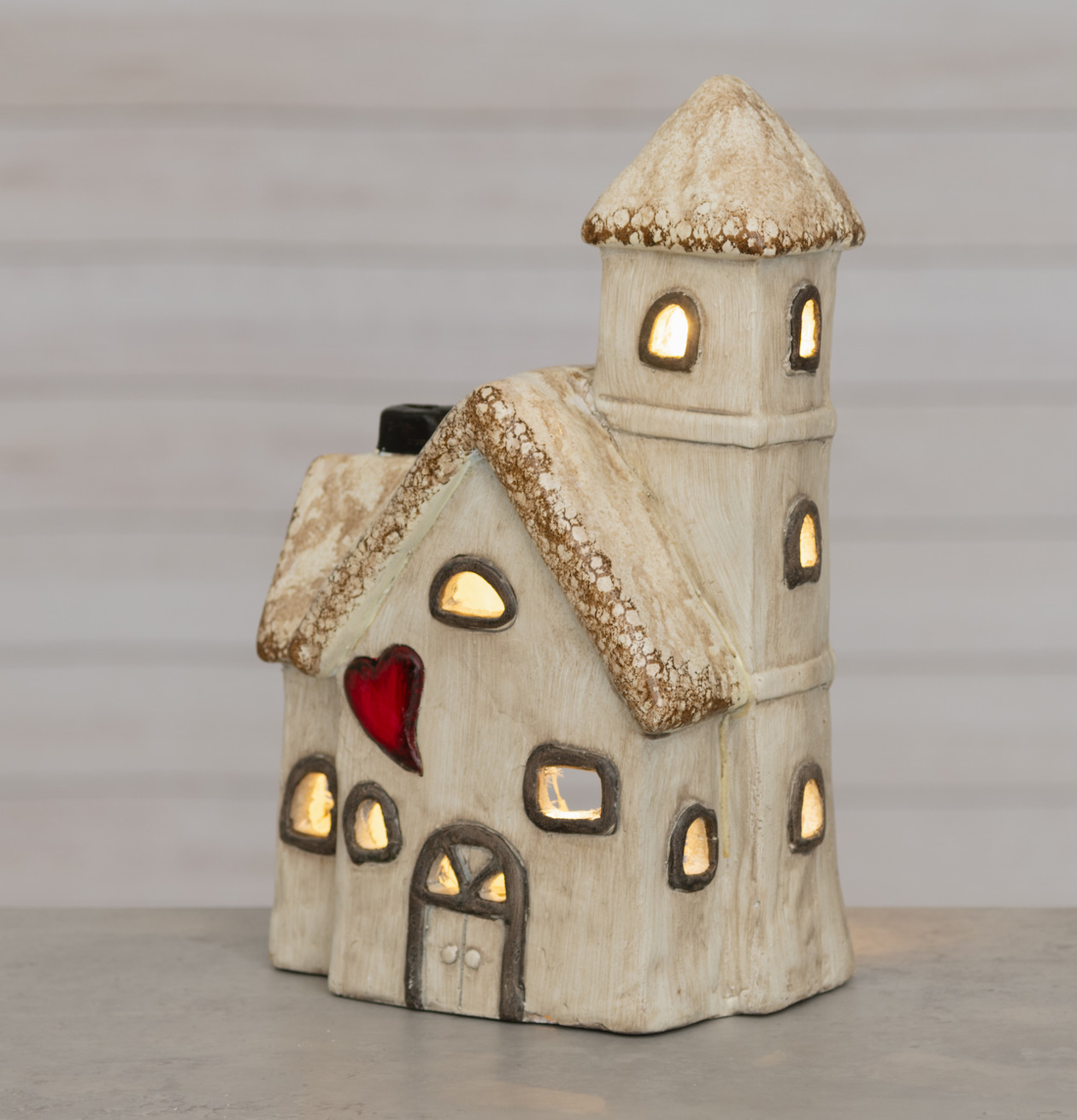 Keramikhus LED Cedar City 4Living Lampor Taklampor Golvlampor Bordslampor LED-lampor Ledlampor Fönsterlampor Ljusslingor för dekoration Övrig