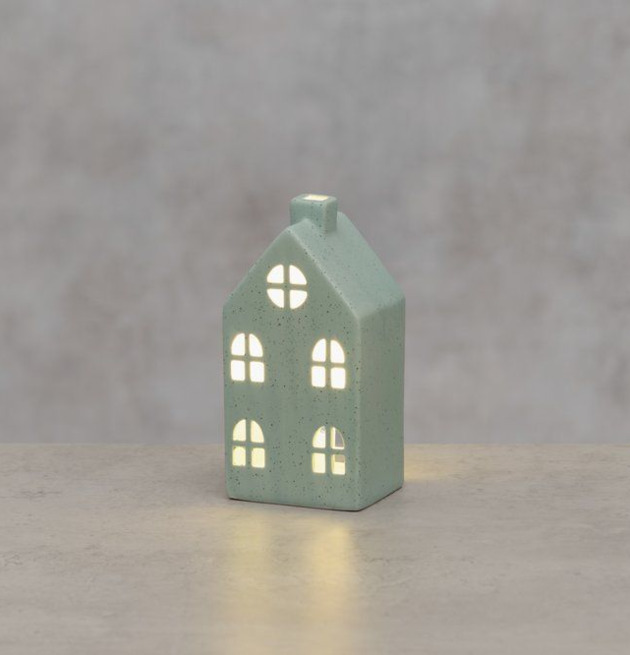 Keramikhus Paris LED Grön 4Living Lampor Taklampor Golvlampor Bordslampor LED-lampor Ledlampor Fönsterlampor Ljusslingor för dekoration Övrig