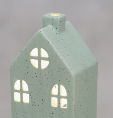 Keramikhus Paris LED Grön 4Living Lampor Taklampor Golvlampor Bordslampor LED-lampor Ledlampor Fönsterlampor Ljusslingor för dekoration Övrig