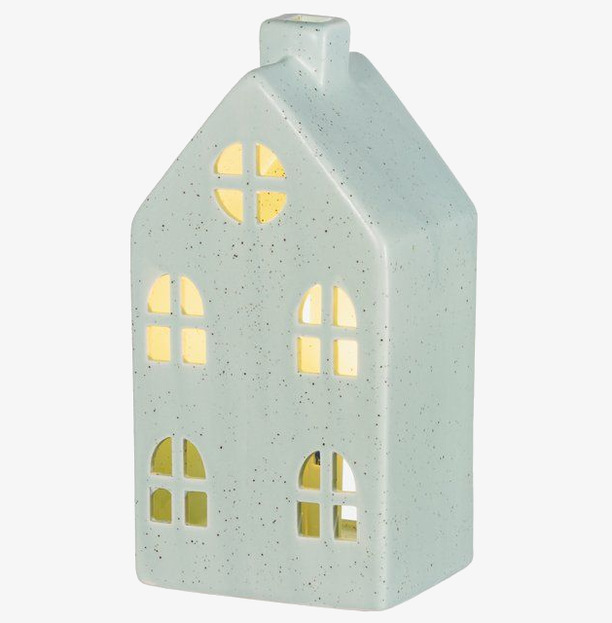 Keramikhus Paris LED Grön 4Living Lampor Taklampor Golvlampor Bordslampor LED-lampor Ledlampor Fönsterlampor Ljusslingor för dekoration Övrig