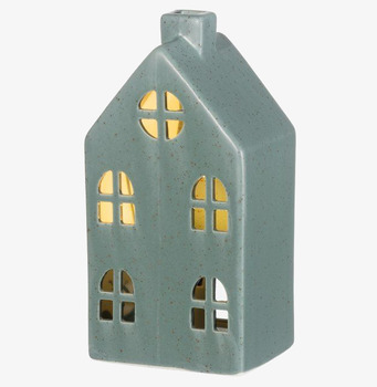 Keramikhus Paris LED Mörkgrön 4Living Lampor Taklampor Golvlampor Bordslampor LED-lampor Ledlampor Fönsterlampor Ljusslingor för dekoration Övrig