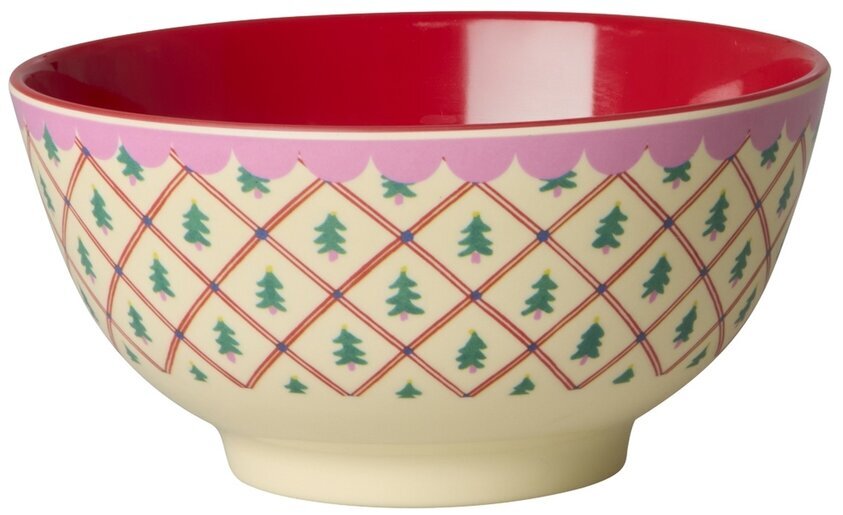 Skål Diamond Christmas Tree Print Rice Skålar att äta ur tilltugg Såskannor/Vispskål servering Matlådor Förvaring av