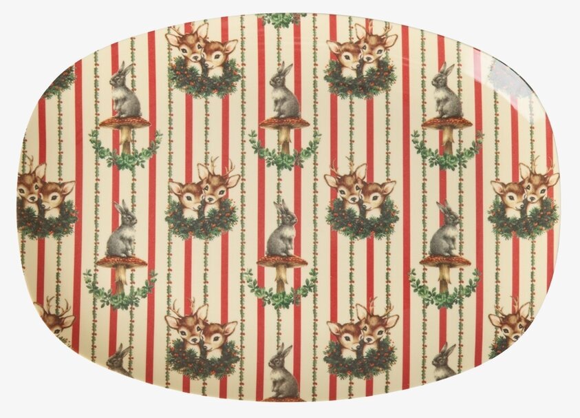 Liten Tallrik Sweet Forest Print Rice Tallrikar Djupa tallrikar (ej skål) Desserttallrikar Assietter Barntallrikar Picknicktallrikar