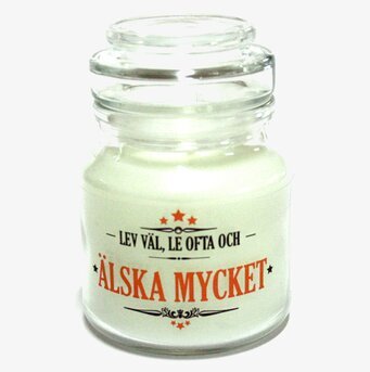 Ljus - Lev Väl, Le Ofta från Red Lable i glasburk