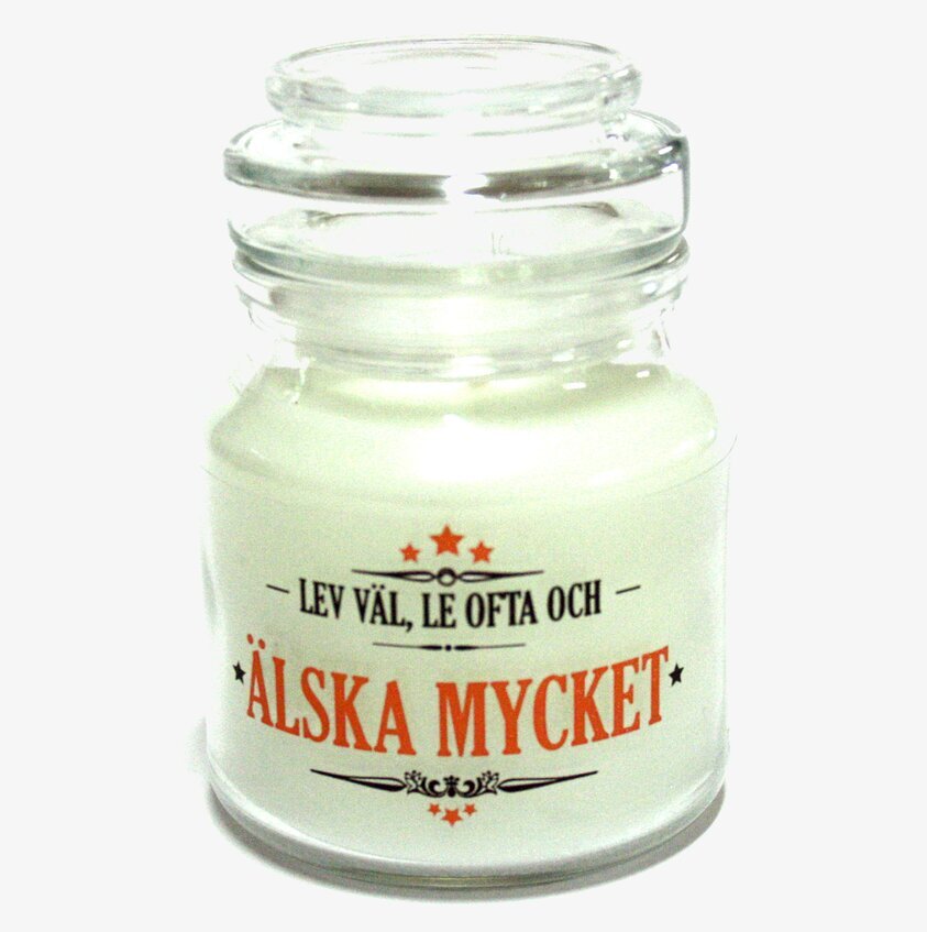 Ljus - Lev Väl, Le Ofta från Red Lable i glasburk