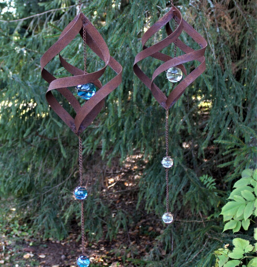 Spiraldekoration Glaskulor Lind Decoration