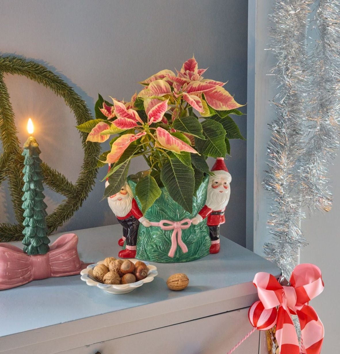 Kruka Santa Flower Rice Krukor Örtkrukor Glaskrukor