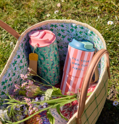 Thermokopp Peacock Power Print Rice Muggar to-go/togo/to go/termomuggar med lock