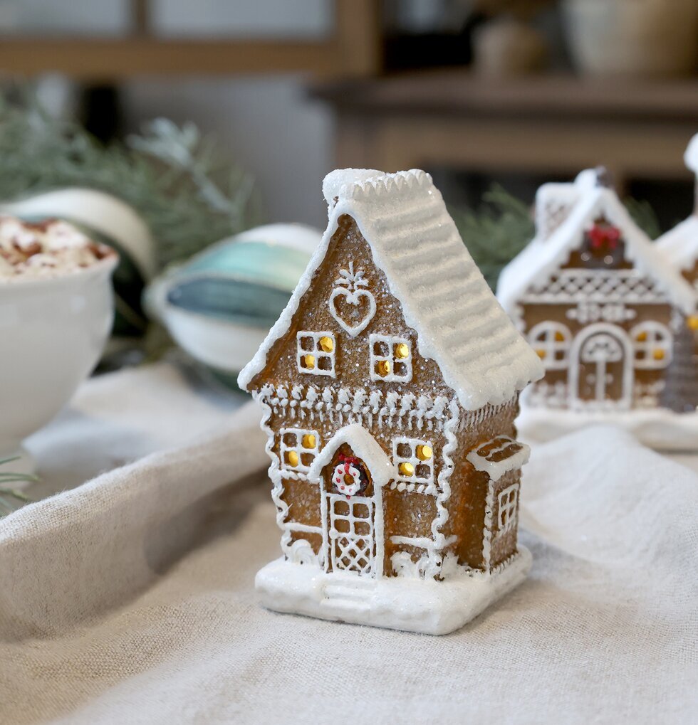 Noël Pepparkakshus Led Mocca Chic Antique Övrig prydnad/dekoration för inredning innemiljö