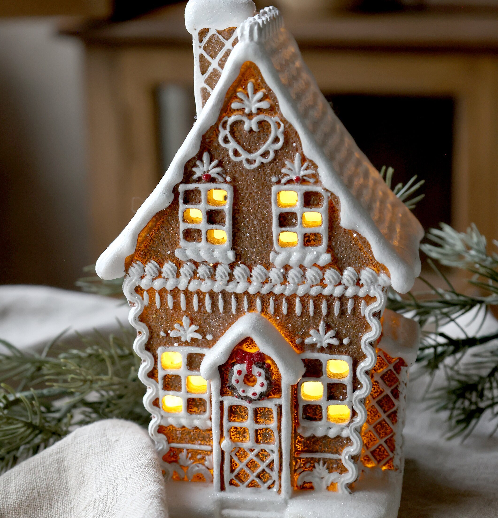 Noël Pepparkakshus Led Mocca Chic Antique Övrig prydnad/dekoration för inredning innemiljö