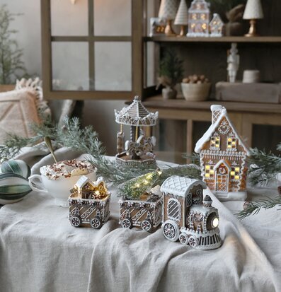 Noël Pepparkakshus Led Mocca Chic Antique Övrig prydnad/dekoration för inredning innemiljö