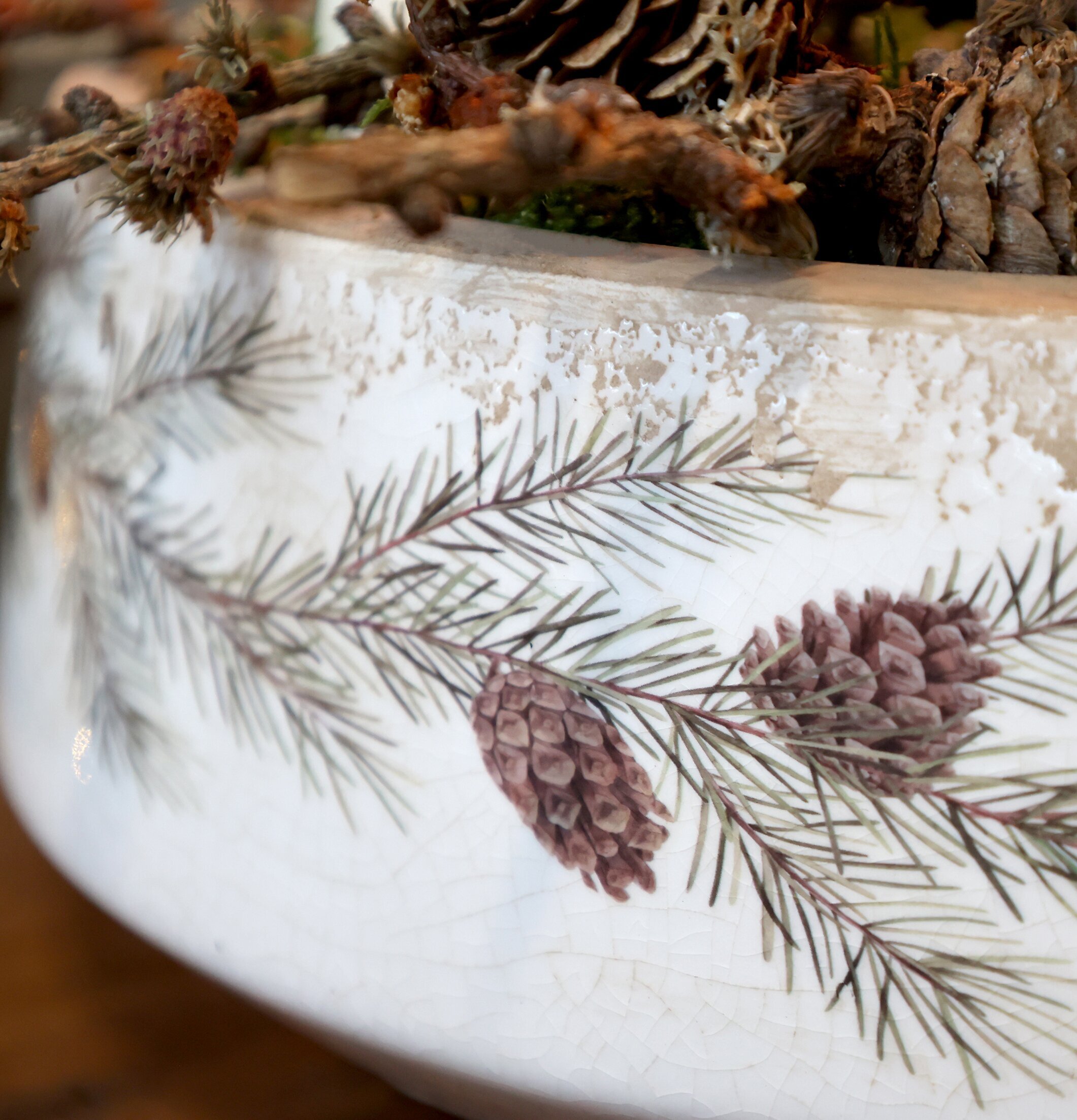 Planteringskruka Tallkvist Creme Chic Antique Krukor Örtkrukor Glaskrukor