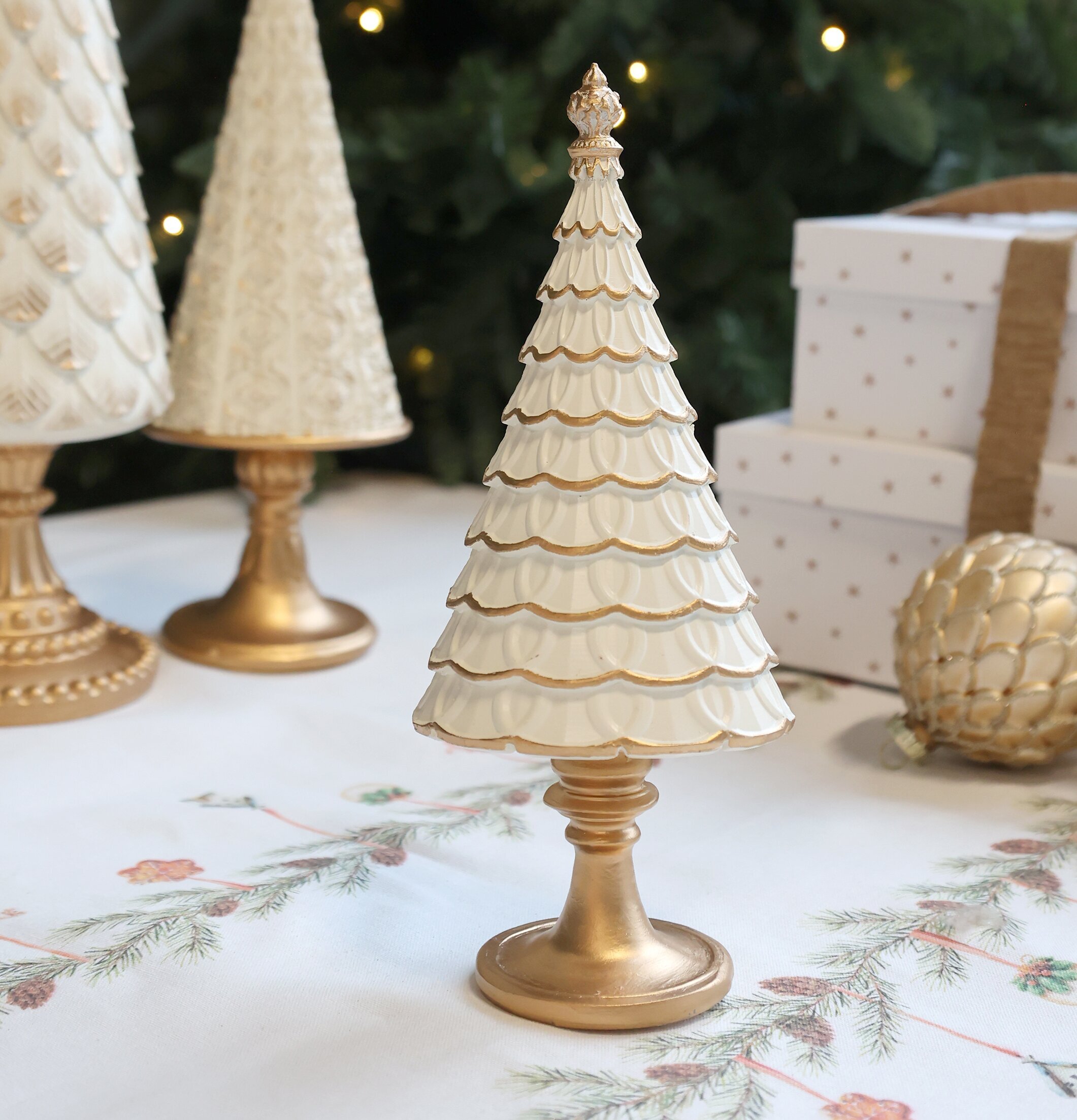 Noël Julgran Antik Creme Liten Chic Antique Övrig prydnad/dekoration för inredning innemiljö