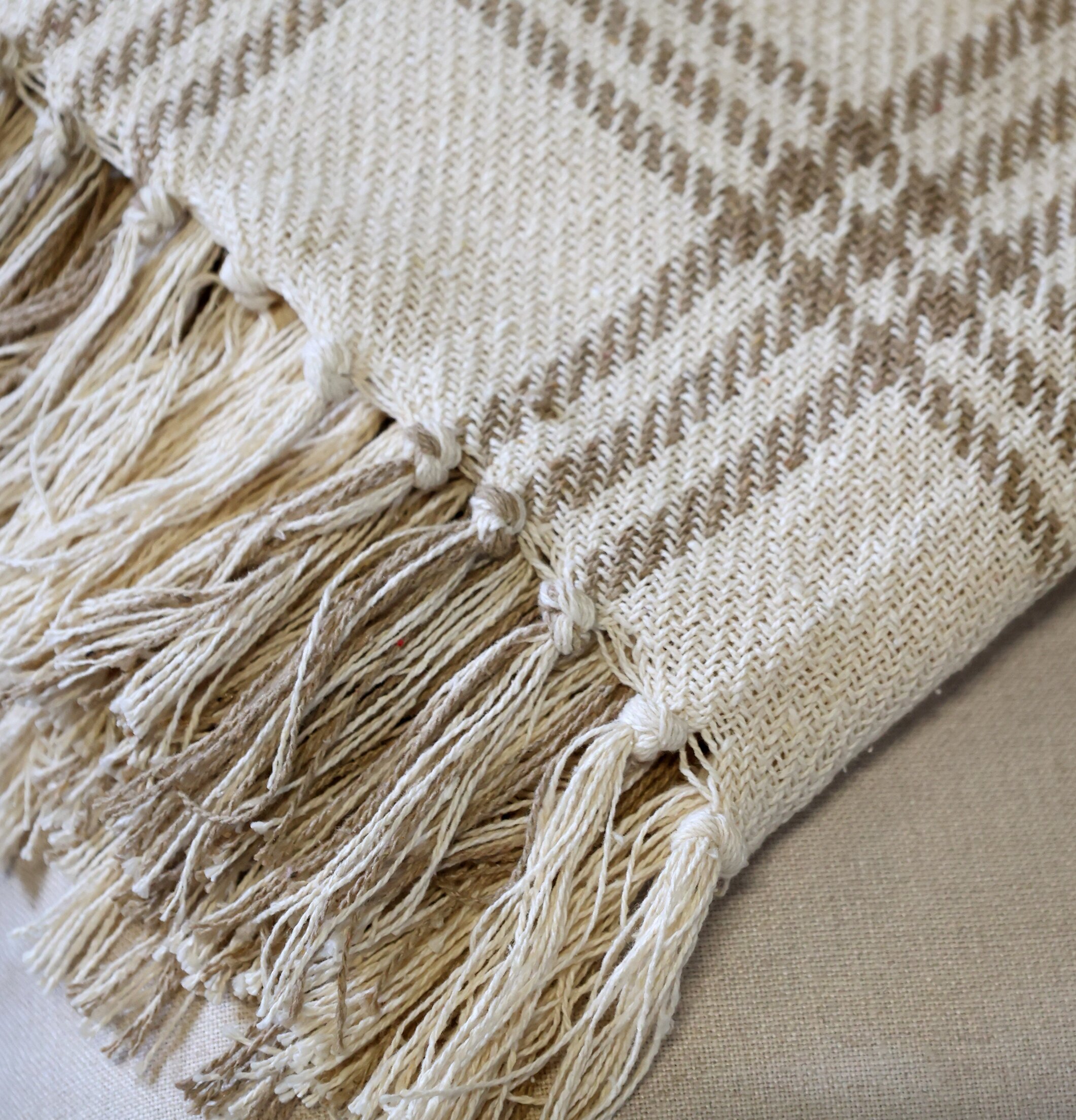 Aix Pläd Latte Chic Antique Täcken, filtar, plädar och överkast Filtar Plädar Överkast