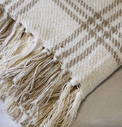 Aix Pläd Latte Chic Antique Täcken, filtar, plädar och överkast Filtar Plädar Överkast