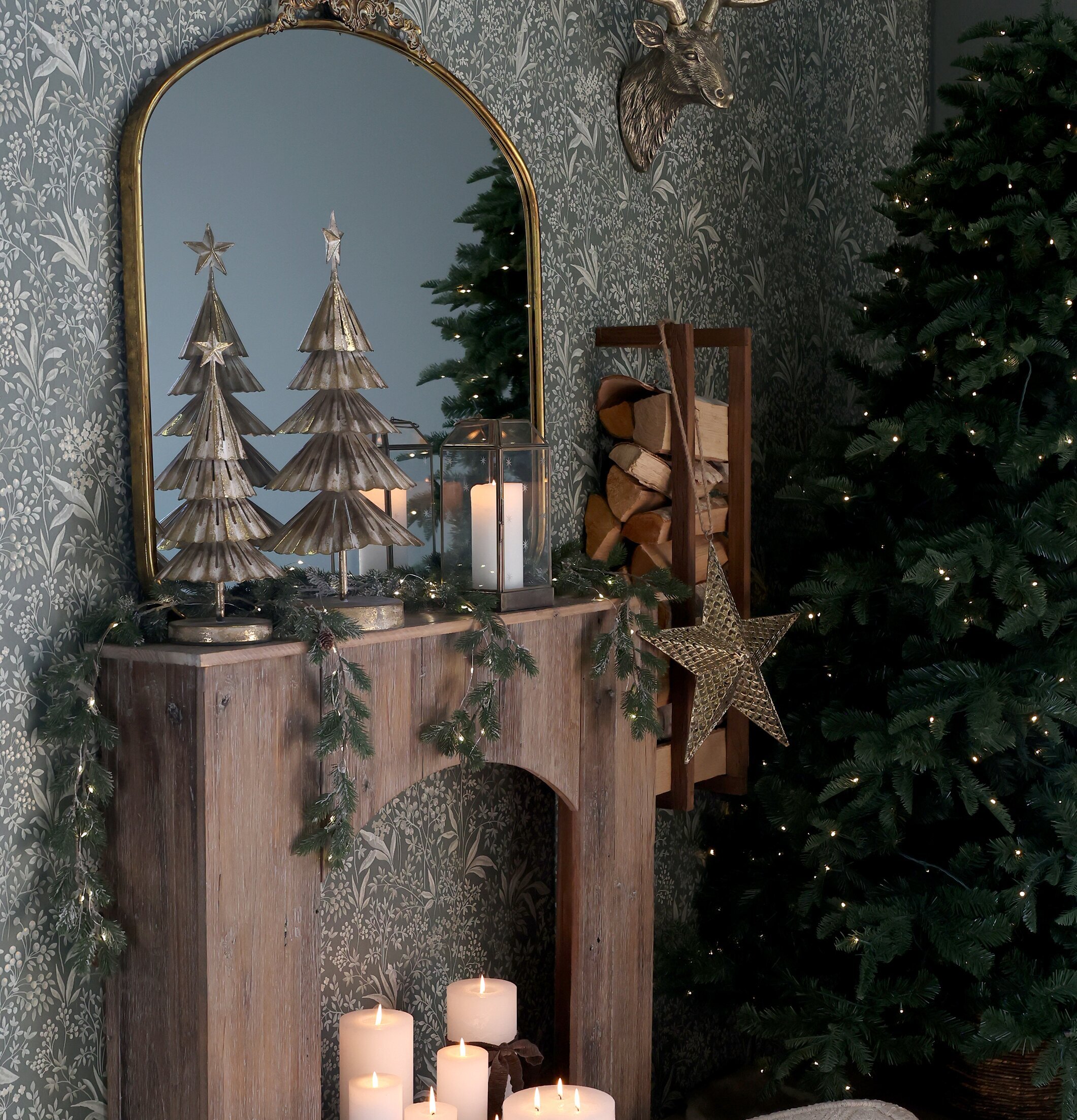 Deko Julgran Antik Mässing Stor Liten Chic Antique Övrig prydnad/dekoration för inredning innemiljö