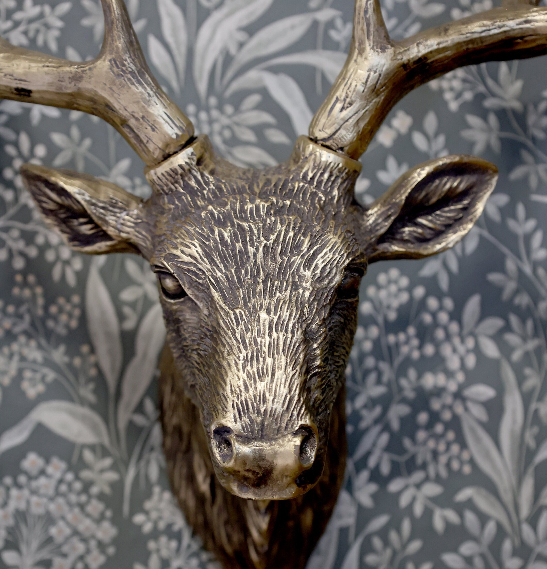 Väggdekoration Hjort Antik Mässing Chic Antique Övrig prydnad/dekoration för inredning innemiljö