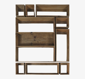 Vägghylla Reol Set/9 Chic Antique Vägghyllor