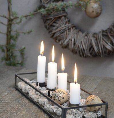 Ljusstake Glasbox från IB Laursen med dekorativa detaljer