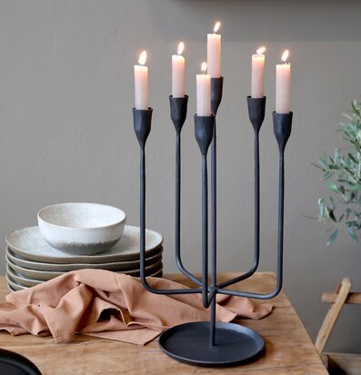 Ljusstake Antiksvart Chic Antique Ljusstakar Adventsstakar Ljushållare Ljushyllor