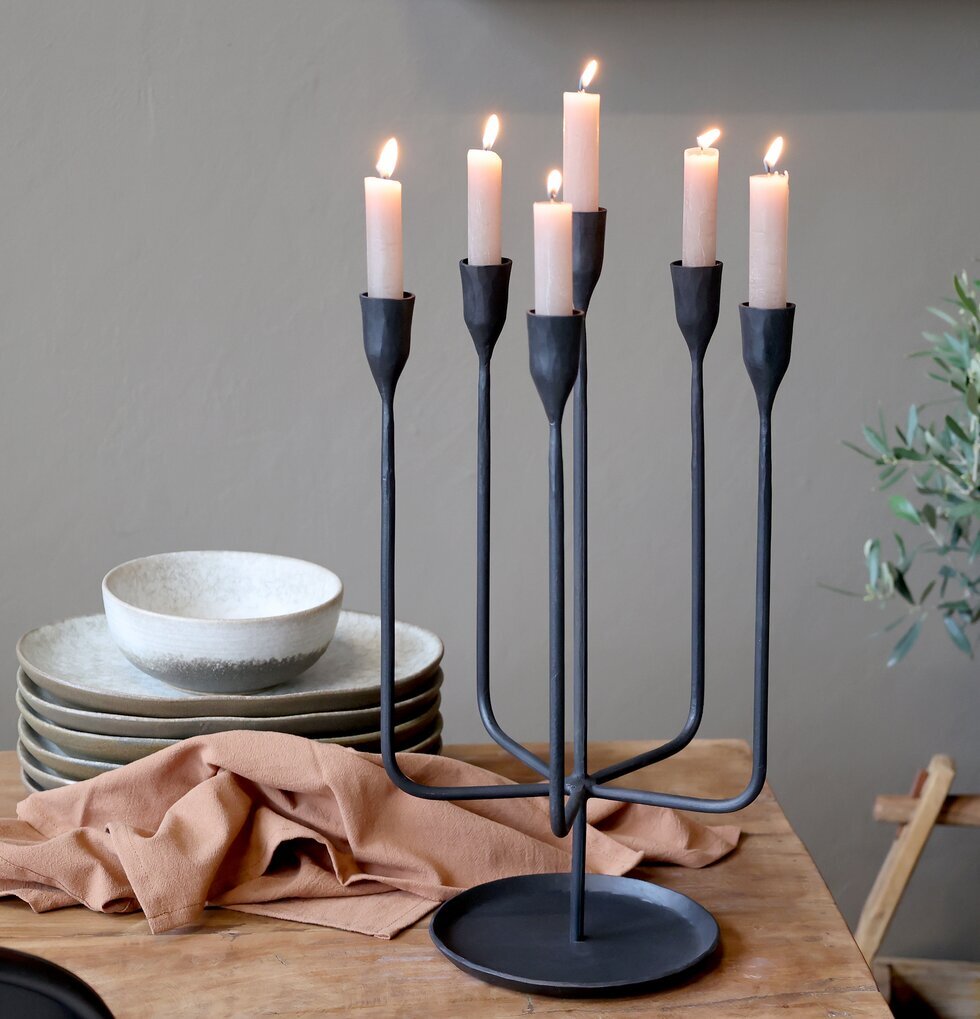 Ljusstake Antiksvart Chic Antique Ljusstakar Adventsstakar Ljushållare Ljushyllor