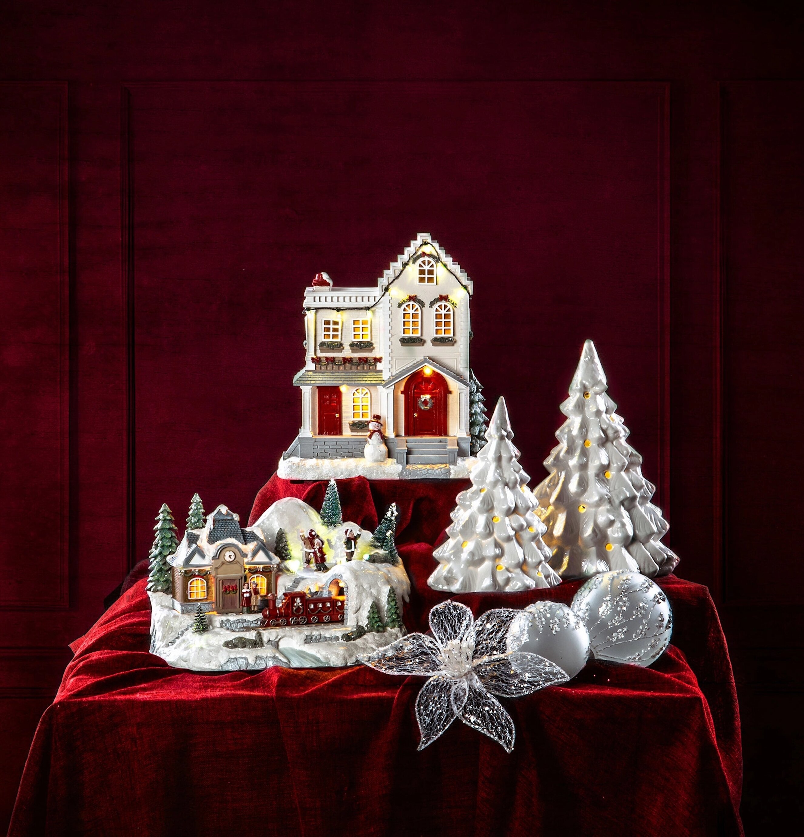 Hus Led Poly Lykta Tågstation A Lot Decoration Övrig prydnad/dekoration för inredning innemiljö