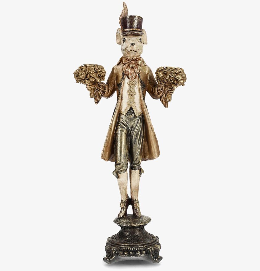 Ljusstake Mus Guld A Lot Decoration Ljusstakar Adventsstakar Ljushållare Ljushyllor