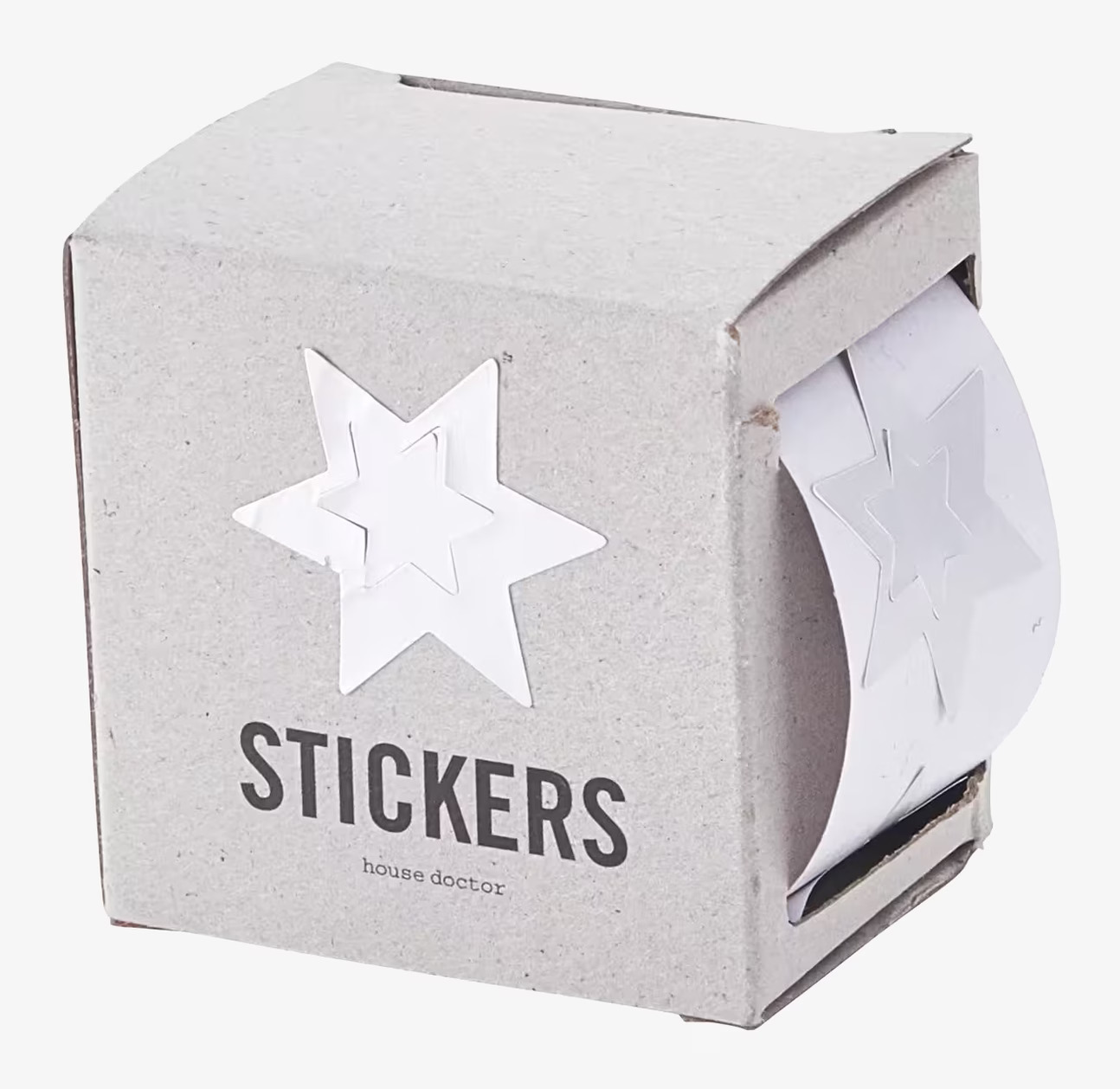 Stickers Silver Star från House Doctor i kartongdispenser