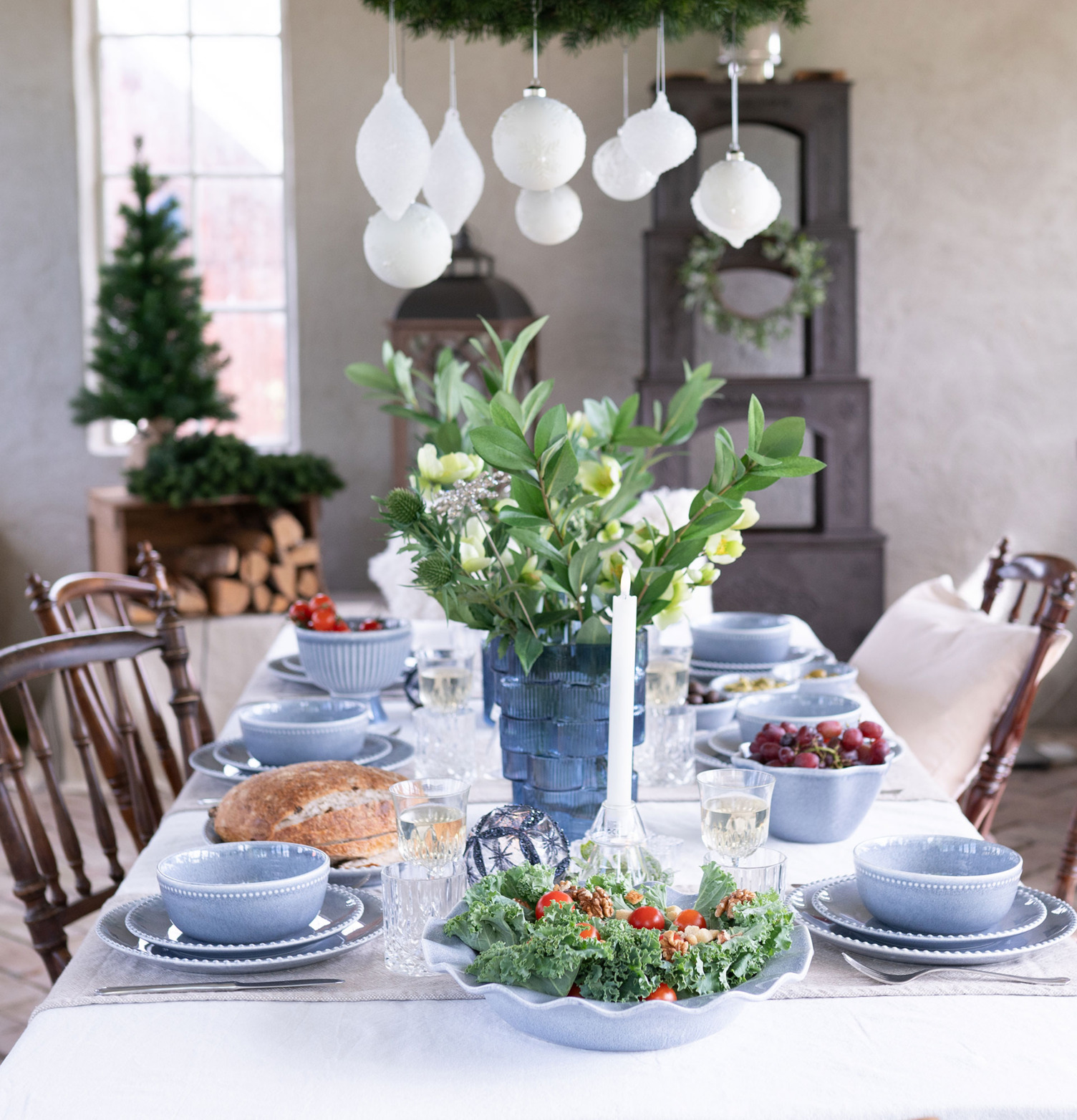 Skål på Fot Ellie Ocean A Lot Decoration Skålar att äta ur tilltugg Såskannor/Vispskål servering Matlådor