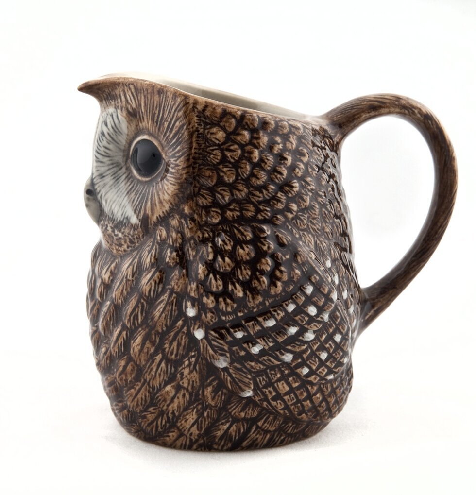 Kanna Uggla 8,5cm Quail Ceramics Kannor Tekannor (ej termos) Cooler tank med kran Glasburkar Vinboxar Glasflaskor