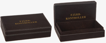 Låda Konstläder Fjärrkontroll Different Design Förvaringslådor och korgar Boxar Förvaringsboxar Porslinsboxar Trälådor Smyckesboxar i porslin Förvaringsbrickor