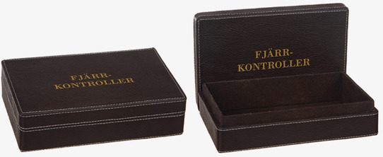 Låda Konstläder Fjärrkontroll Different Design Förvaringslådor och korgar Boxar Förvaringsboxar Porslinsboxar Trälådor Smyckesboxar i porslin Förvaringsbrickor