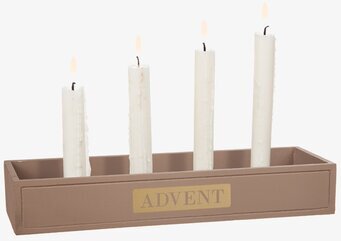 Ljusstake Advent Brun Different Design Ljusstakar Adventsstakar Ljushållare Ljushyllor