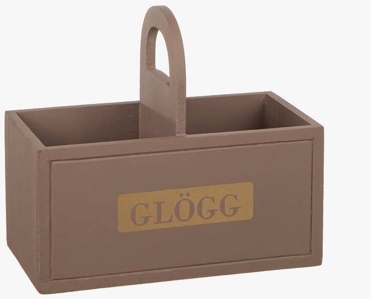 Glögglåda Trä Brun Different Design Förvaringslådor och korgar Boxar Förvaringsboxar Porslinsboxar Trälådor Smyckesboxar i porslin Förvaringsbrickor