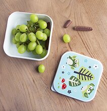 Matbox Uggla från Sass & Belle med tecknade ugglor och träd