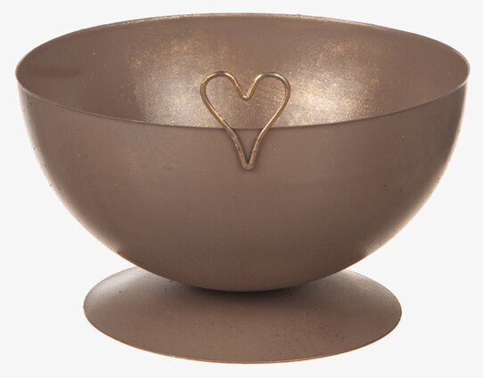 Skål Hamrad Plåt Hjärta Different Design