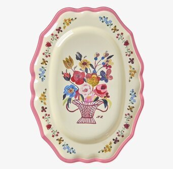 Serveringsfat Vintage Pink - Rice x Nathalie Lété Serveringsbrickor Brickset