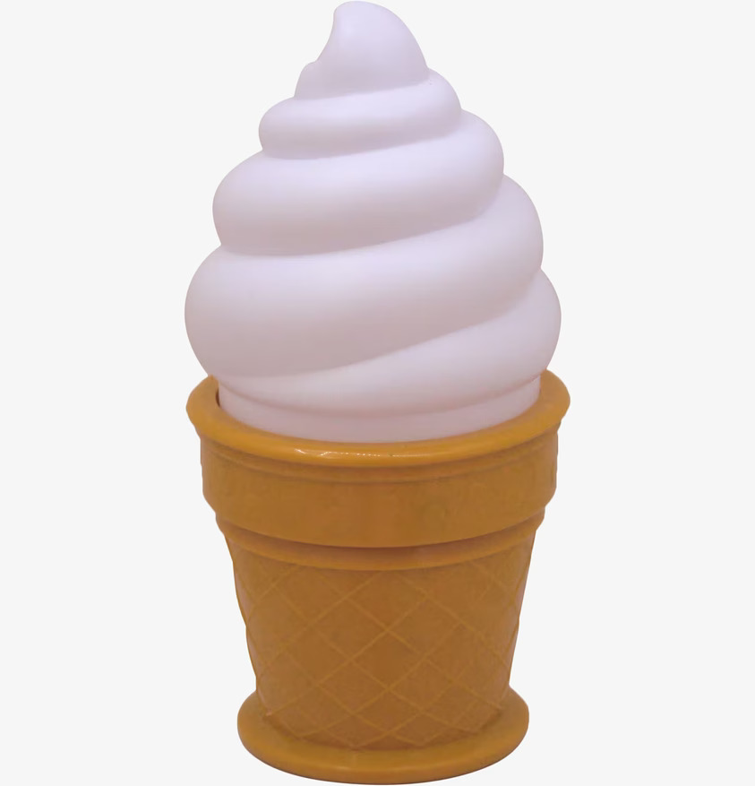 Ice Cream Light Vit från A Little Lovely Company i barnrum