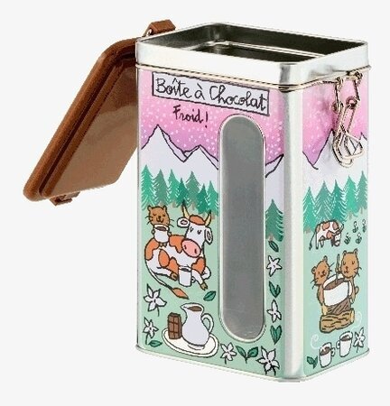 Plåtburk Kakao Derriére la porte Plåtburkar Metallburkar