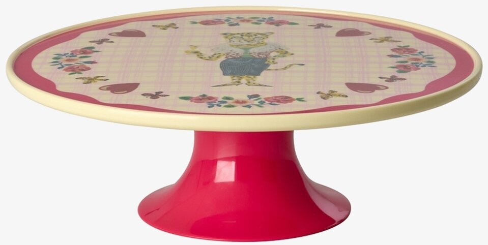 Kakfat Melamin Red Kiss Rice Tårt-/kakfat Tårtfat