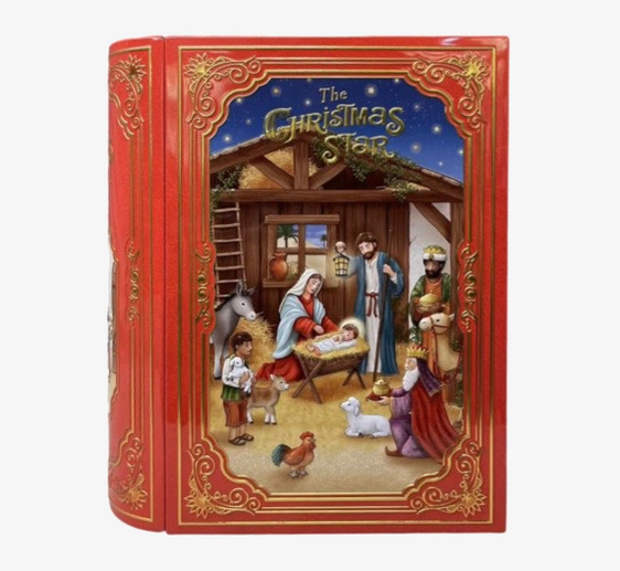 Plåtburk/Bokburk - Christmas Star Bromma Kortförlag Plåtburkar Metallburkar