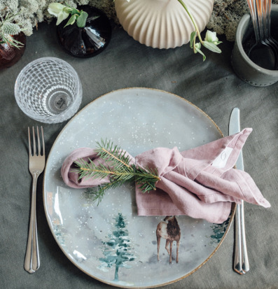 Tallrik Winter Grey Ø28cm Miljögården Tallrikar Djupa tallrikar (ej skål) Desserttallrikar Assietter Barntallrikar Picknicktallrikar