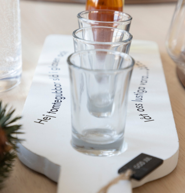 Träbricka Snaps Jul Different Design Övrig prydnad/dekoration för inredning innemiljö