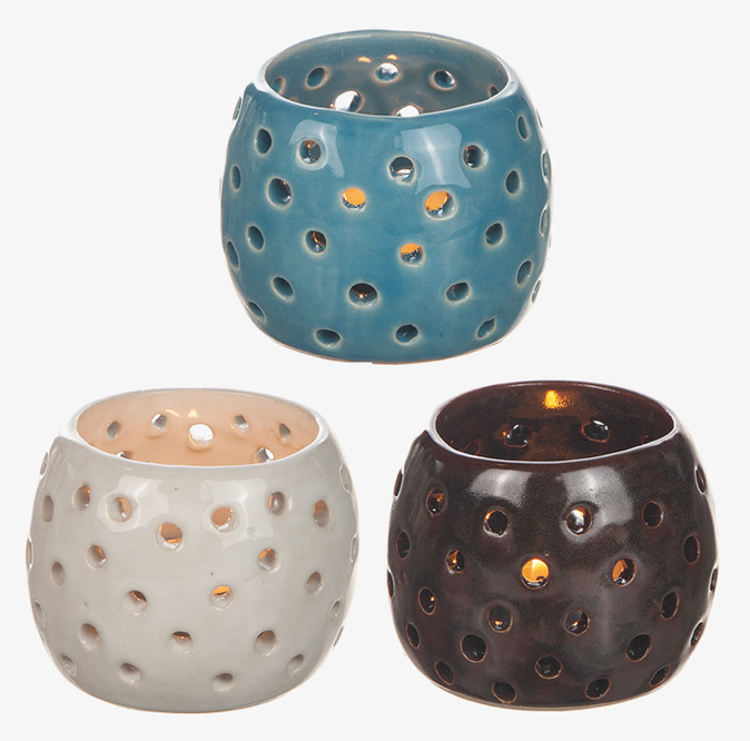 Ljuslykta Keramik Different Design Lyktor Endless Light Ljuslyktor