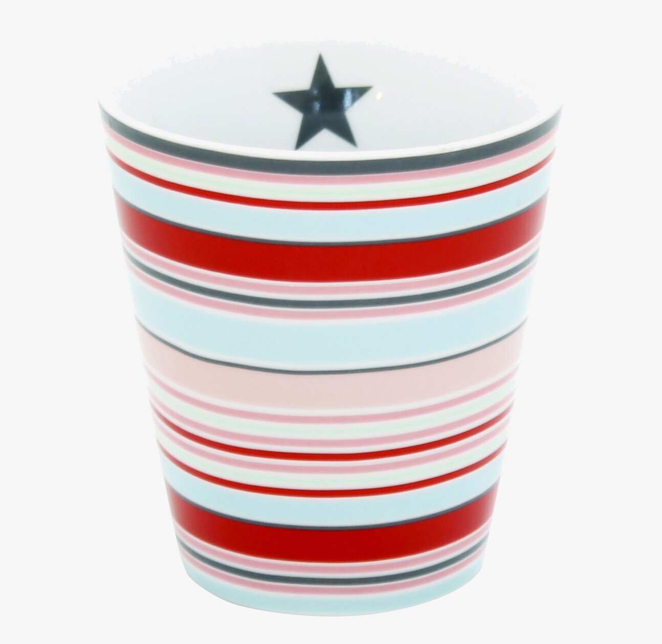 Happy Mugs - Multistripes från Krasilnikoff med färgglada ränder