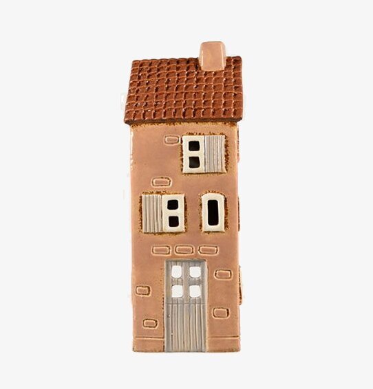 Ljuslykta Hus Rosa/Beige Det Gamle Apotek Lyktor Endless Light Ljuslyktor