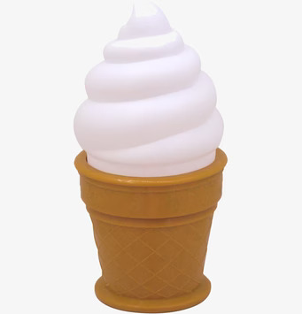 Nattlampa Ice Cream Light Vit från A Little Lovely Company