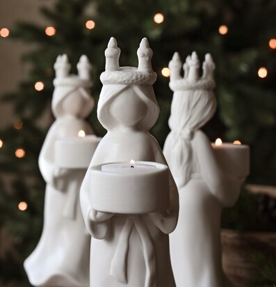 Lucia För Värmeljus - Majas Cottage Ljusstakar Adventsstakar Ljushållare Ljushyllor