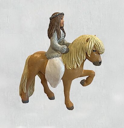 Ridande Alva Sverigealmanackan Statyer, statyetter, figuriner för inomhusbruk eller altaner Ballerinor